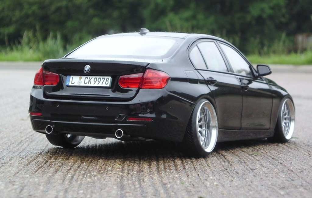 Bmw 335 berline F30 3er Sedan zwart jantes 20 pouces 1/18 Paragon