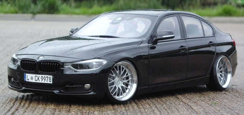 Bmw 335 berline F30 3er Sedan zwart jantes 20 pouces 1/18 Paragon