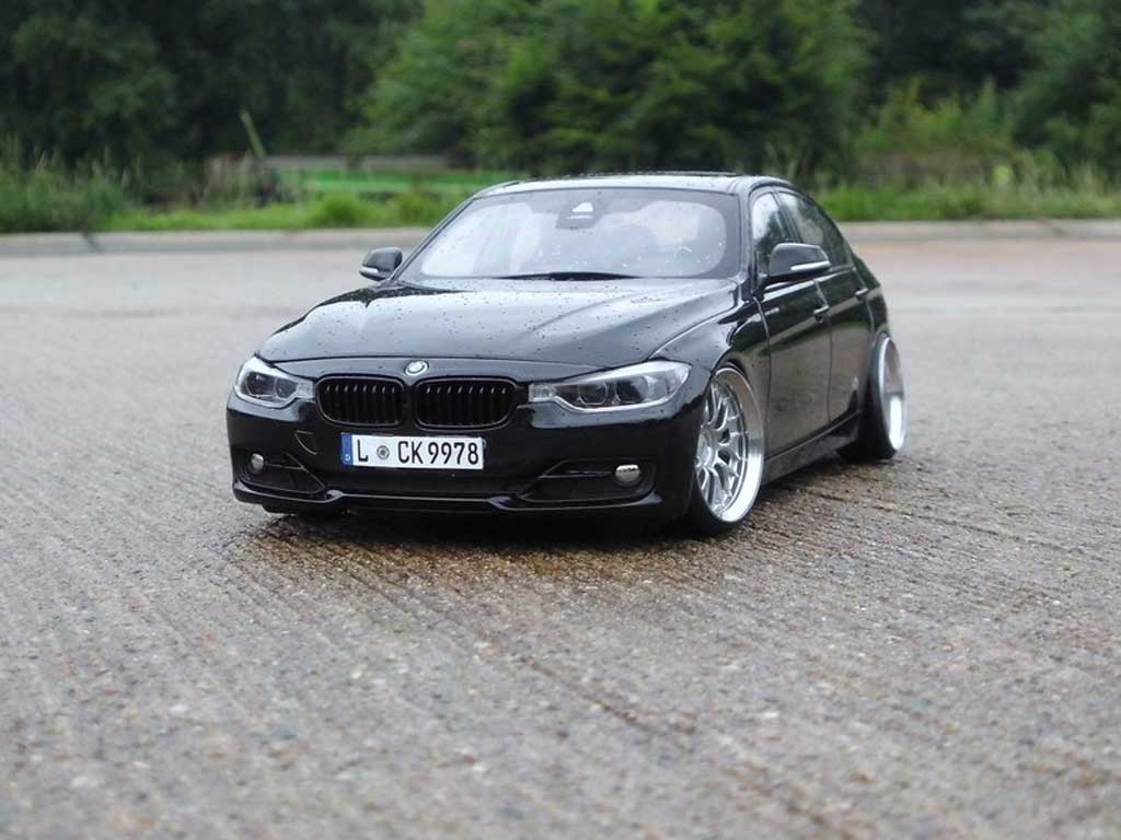 Bmw 335 berline F30 3er Sedan zwart jantes 20 pouces 1/18 Paragon