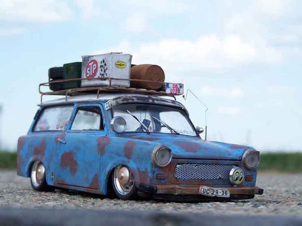 Trabant 601 kombi 1/18 Sun Star kombi rat modelauto