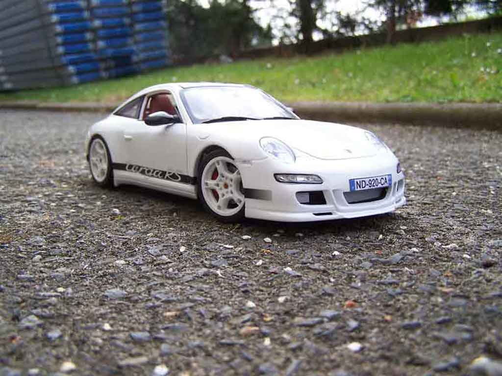 Porsche 997 Targa 1/18 Norev Carrera rs Targa wit modelauto