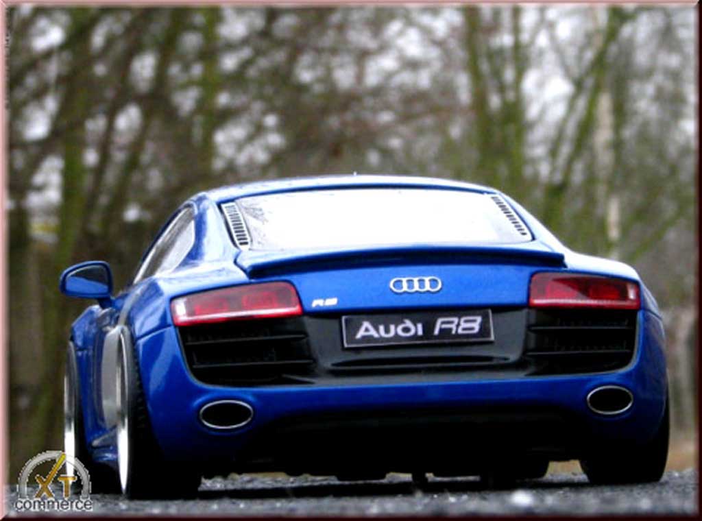 Audi R8 4.2 fsi 5.2 blauw jantes bbs 20 pouces 1/18 Kyosho
