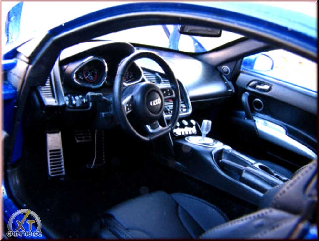 Audi R8 4.2 fsi 5.2 blauw jantes bbs 20 pouces 1/18 Kyosho