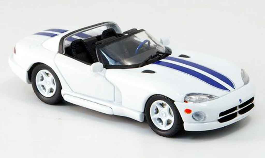 Dodge Viper RT 10 1/43 Eagle RT 10 wit avec blauwn Streifen 1996 modelauto