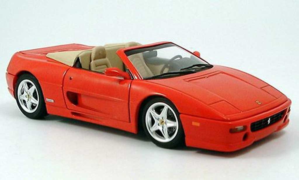 Ferrari F355 Spider 1/18 Hot Wheels Spider rood 1995 modelauto