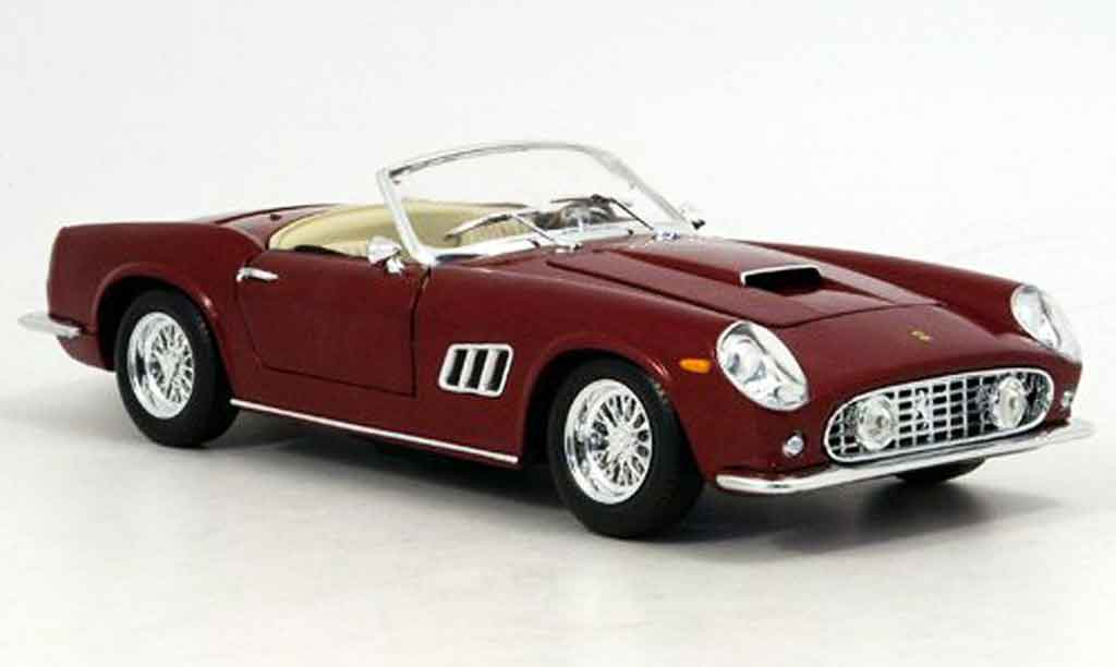 Ferrari 250 GT California 1/18 Hot Wheels GT California rood 1962 modelauto
