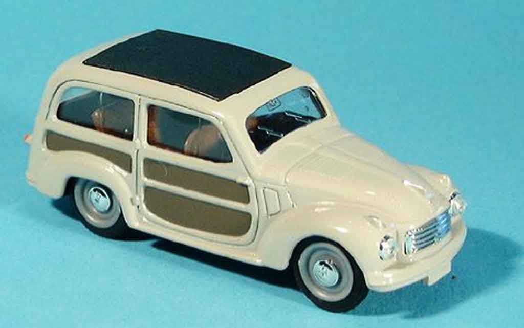 Fiat 500 1/43 Brumm C Belvedere grijs 1951 modelauto