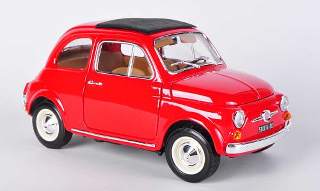 Fiat 500 F 1/18 Burago F rood (1:16) 1965 modelauto