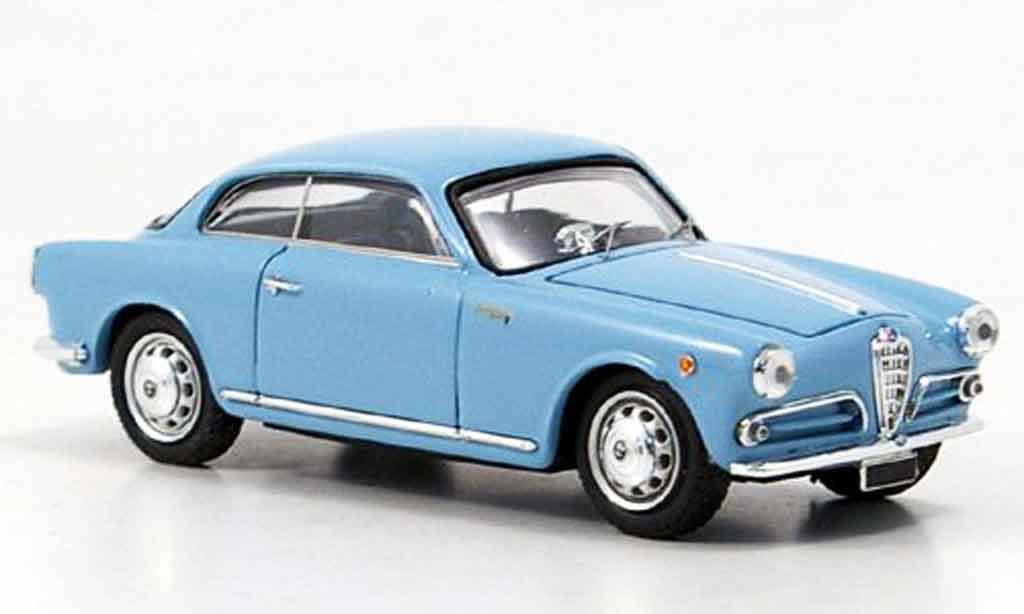 Alfa Romeo Giulietta Sprint 1/43 Bang Sprint blauw 1954 modelauto