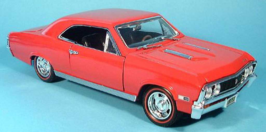 Chevrolet Chevelle 1967 1/18 Motormax 1967 SS396 rood modelauto