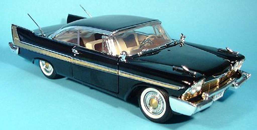 Plymouth Fury 1/18 Motormax zwart 1958 modelauto