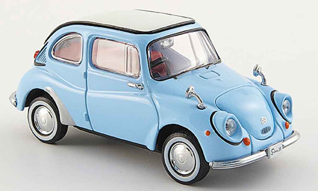 Subaru 360 1/43 Ebbro blauw 1963 modelauto