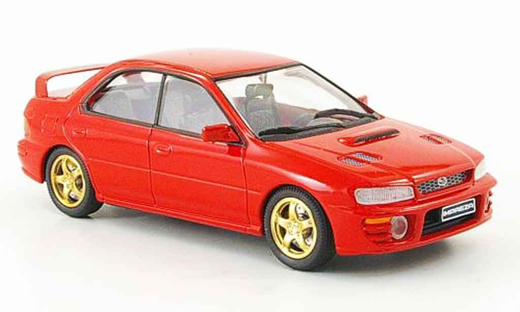 Subaru Impreza 1/43 Trofeu rood modelauto