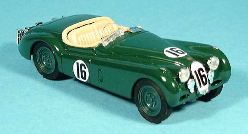 Jaguar XK 120 1/43 Brumm 120 le mans no. 16 grun modelauto