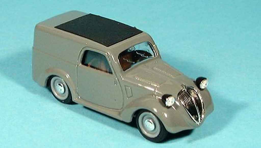 Fiat 500 1/43 Brumm B grijs 1946 modelauto