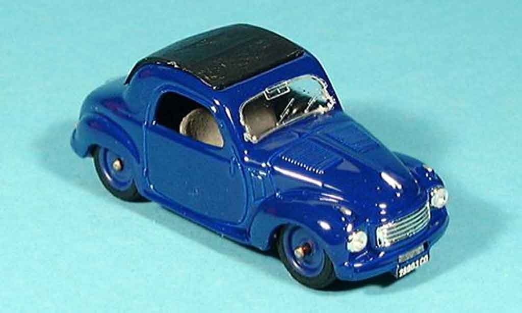 Fiat 500 1/43 Brumm C Chiusa blauw 1949 modelauto