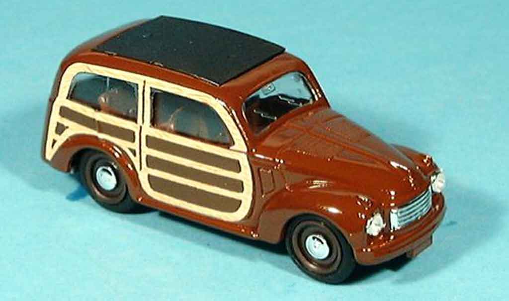 Fiat 500 1/43 Brumm C bruin 1949 modelauto