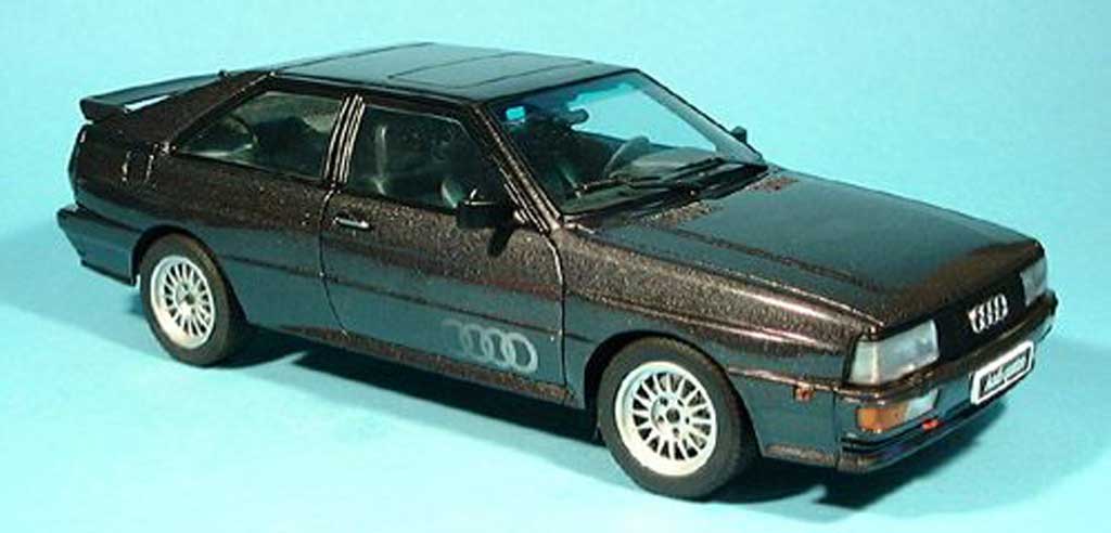 Audi Quattro 1/18 Autoart zwart 1988 modelauto