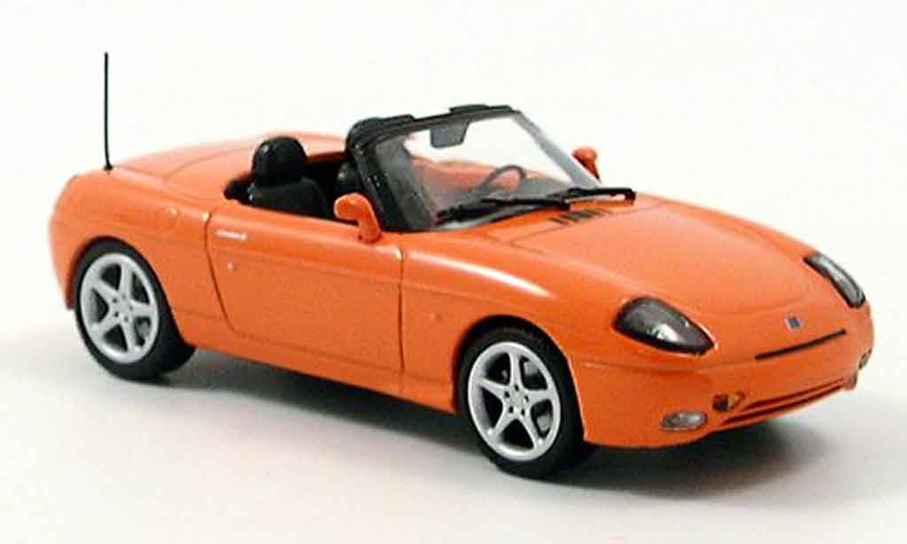 Fiat Barchetta 1/43 Minichamps oranje modelauto