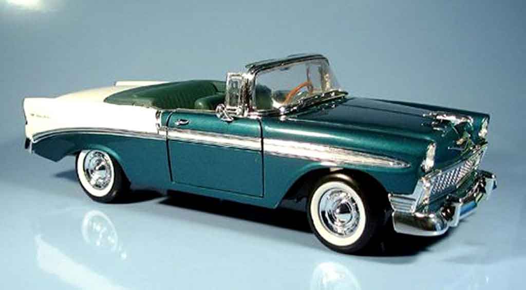 Chevrolet Bel Air 1956 1/18 Yat Ming 1956 cabriolet mit echten ledersitzen modelauto