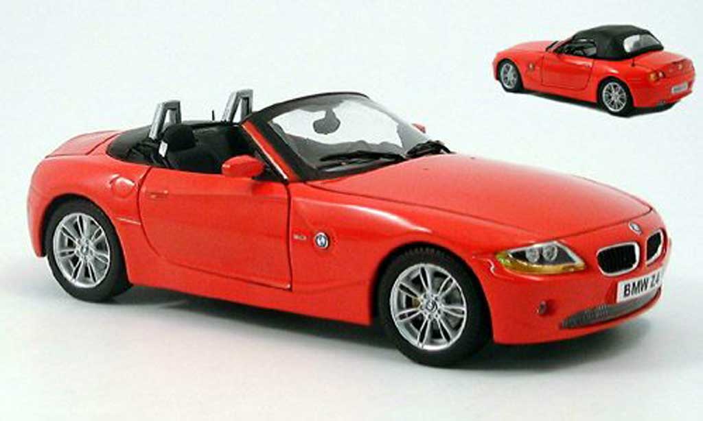 Bmw Z4 E85 1/18 Ricko E85 rood 2002 modelauto
