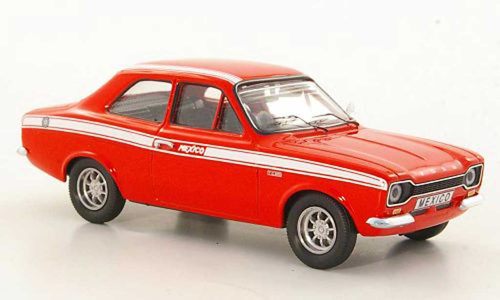 Ford Escort MK1 1/43 Trofeu MK1 MkI Mexico rood LHD 1971 modelauto