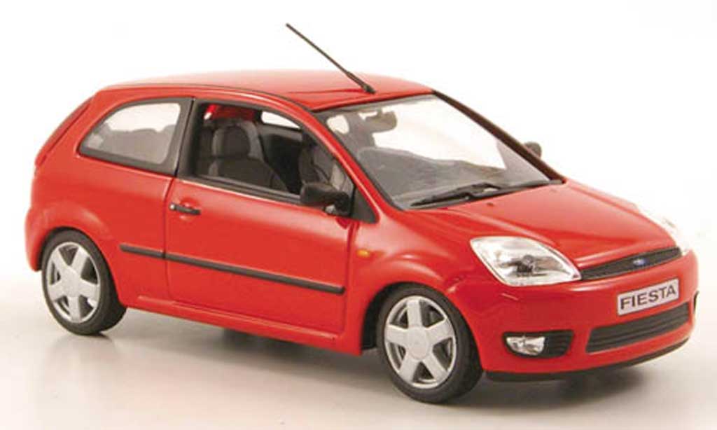 Ford Fiesta 2002 1/43 Minichamps 2002 rood 3-portes modelauto