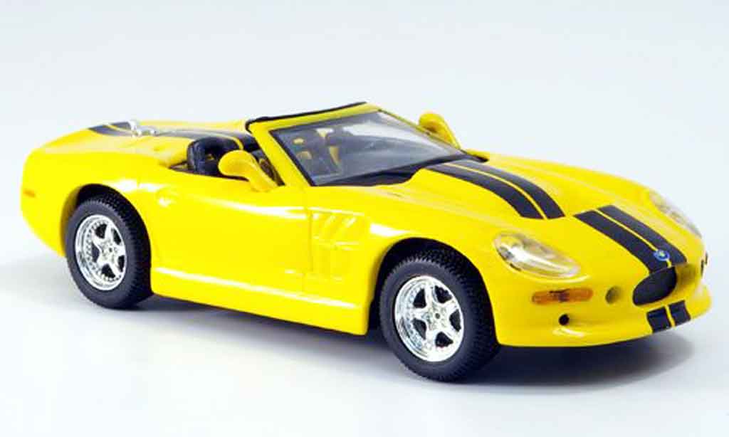 Shelby Series 1 1/43 Maxi Car geel modelauto