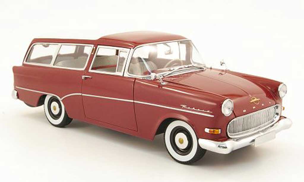 Opel Rekord 1/18 Minichamps p1 caravan rood modelauto