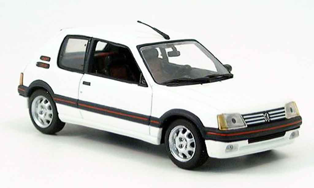 Peugeot 205 GTI 1/43 Minichamps 1.9 Blanc Meije GTI 1990 modelauto
