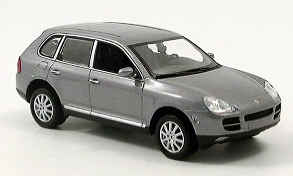 Porsche Cayenne 1/43 Minichamps V6 grijs 2003 modelauto