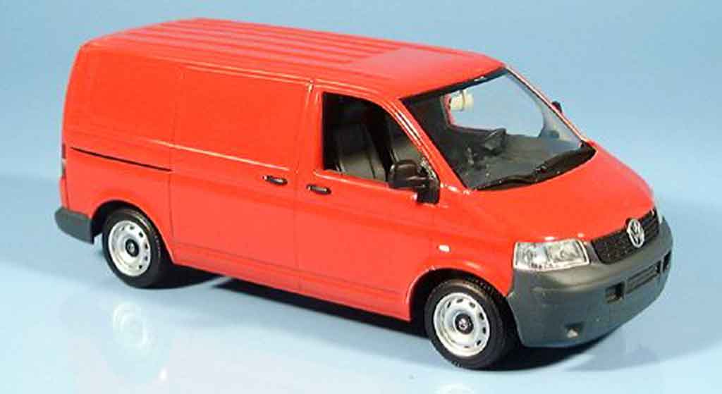 Volkswagen Combi 1/43 Minichamps t 5 transporter rood 2003 modelauto