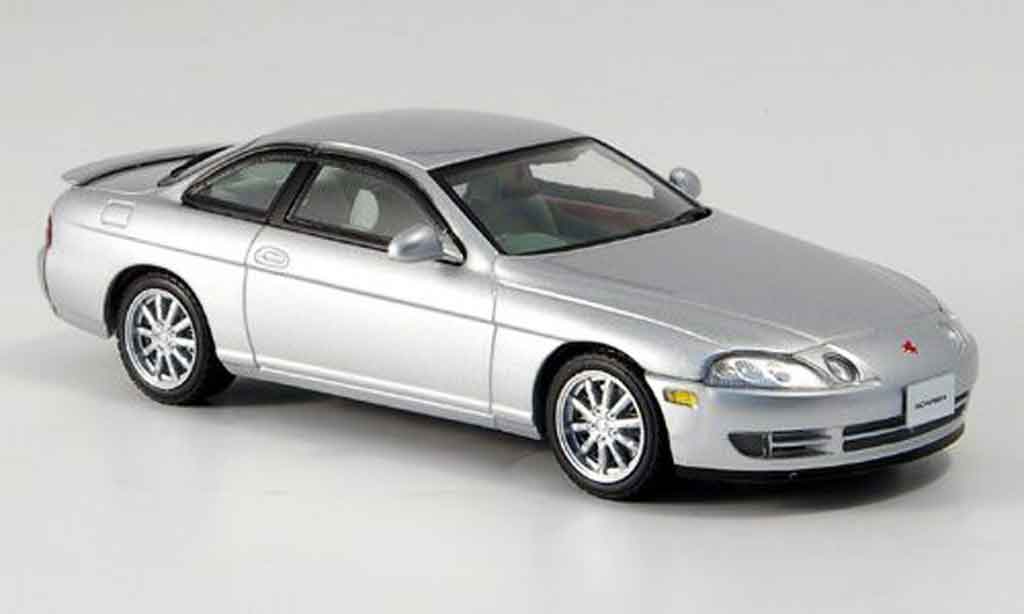Toyota Soarer 1/43 Kyosho 2.5gt twin turbo l grijs metallic 1991 modelauto