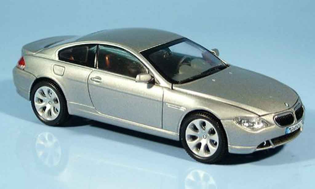 Bmw 635 E63 1/43 Kyosho E63 d Coupe grijs metallic 2003 modelauto