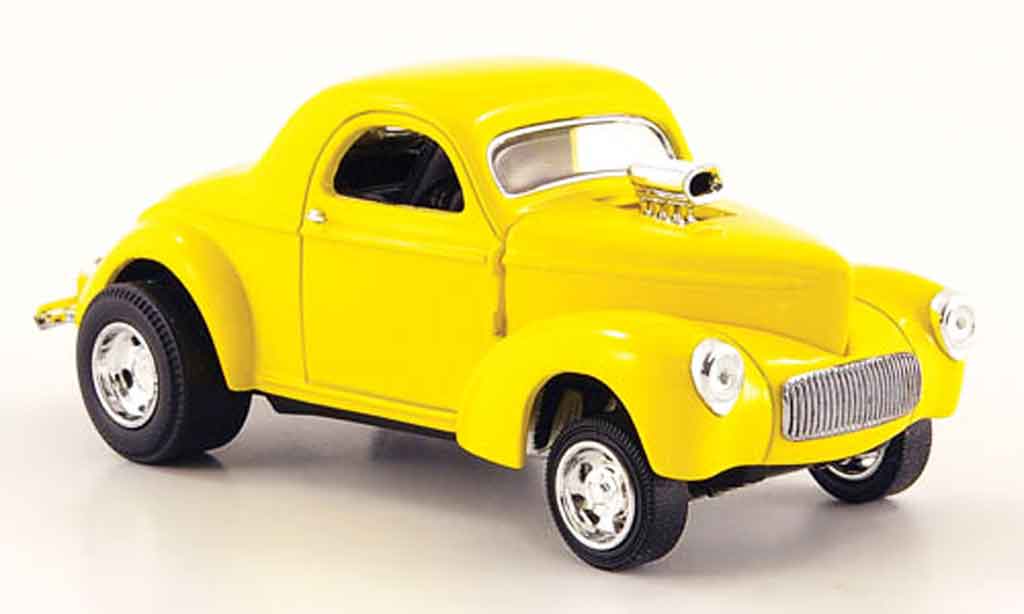 Willys Coupe 1941 1/43 Eagle 1941 Hot Rod geel modelauto