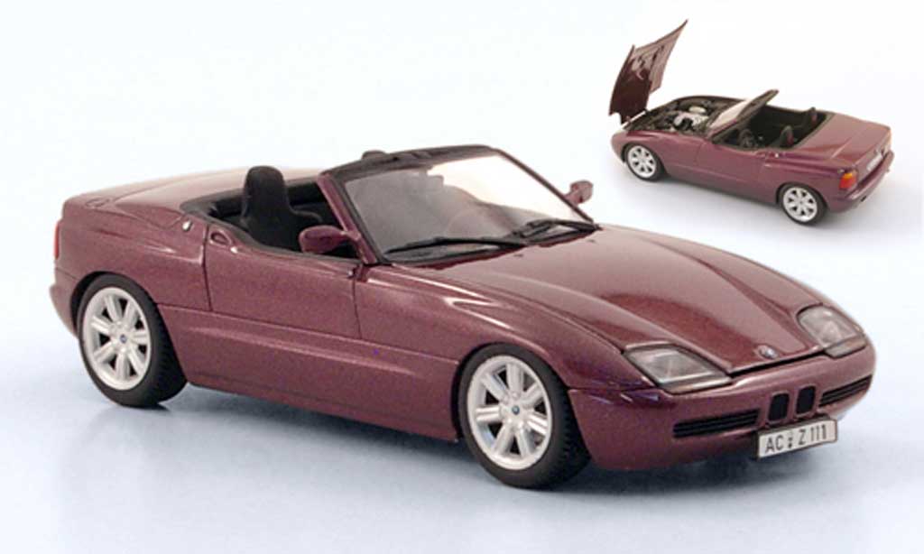 Bmw Z1 1/43 Minichamps lila 1991 modelauto