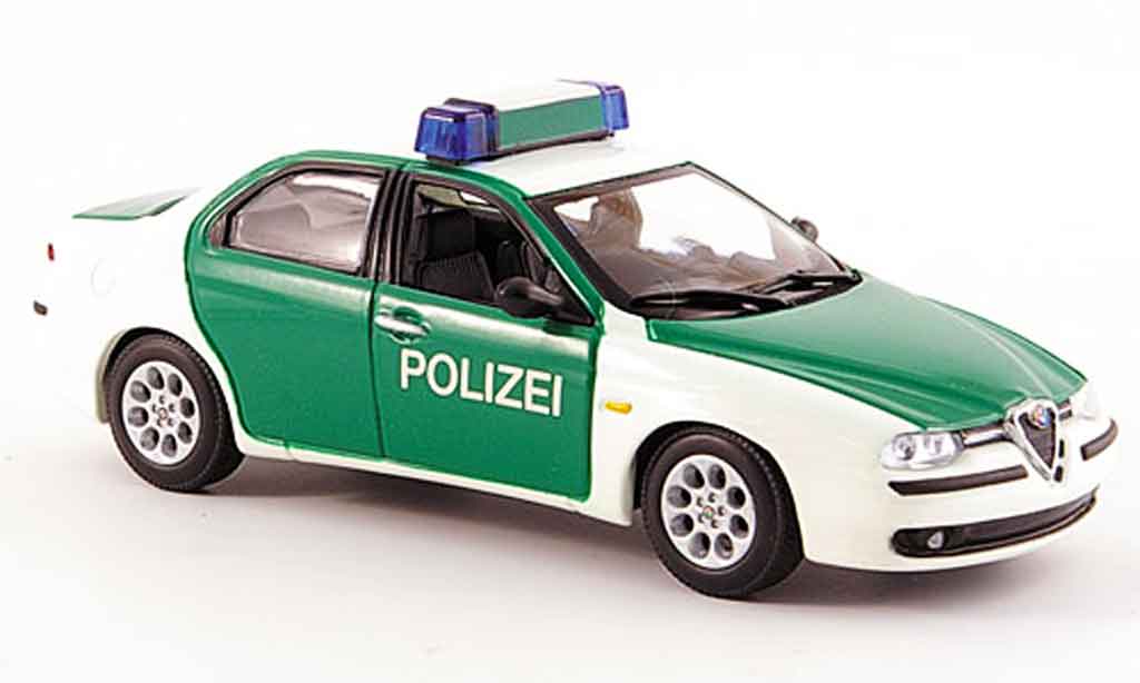 Alfa Romeo 156 1/43 Minichamps politie deutschland 1997 modelauto