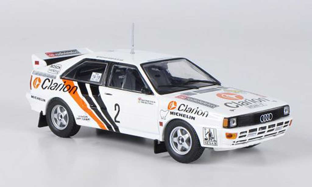Audi Quattro 1/43 Minichamps No.2 Clarion Eklund/Whitlock Rally Schweden 1984 modelauto