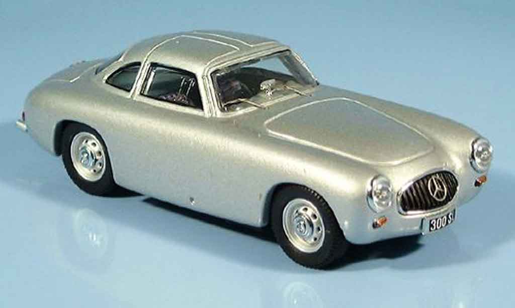 Mercedes 300 SL 1/43 Bang SL grijs metallic 1952 modelauto