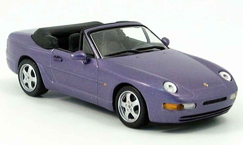 Porsche 968 Cabriolet 1/43 Minichamps Cabriolet purple modelauto