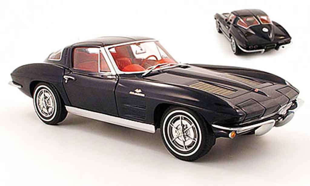 Chevrolet Corvette C2 1/18 Autoart C2 coupe (c2) blauw 1963 modelauto