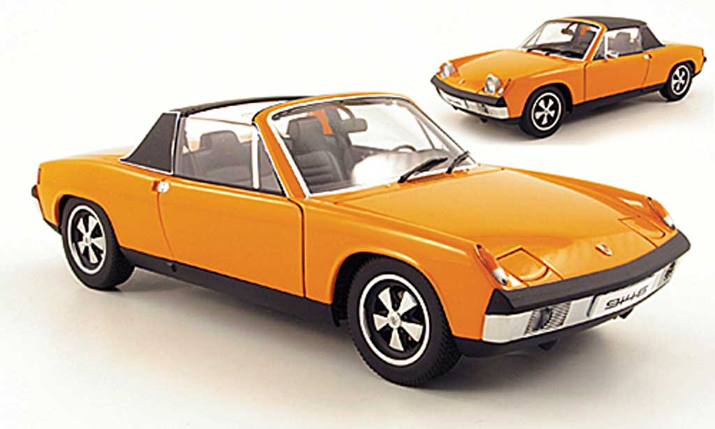 Porsche 914 1/18 Autoart 6 oranje modelauto