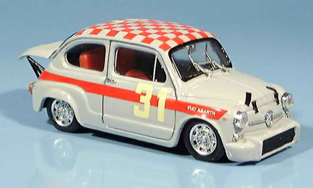 Fiat 600 1/43 Brumm Abarth 1000 No.31 Cella Monza 1966 modelauto