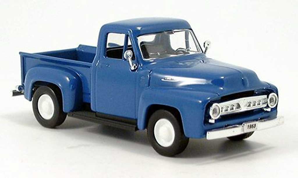 Ford F-100 1/43 Yat Ming F 100 Pick Up blauw 1953 modelauto