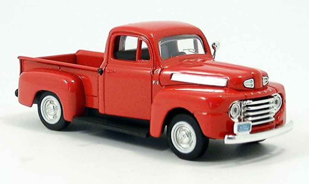 Ford F1 Pick Up 1/43 Yat Ming Pick Up rood 1948 modelauto