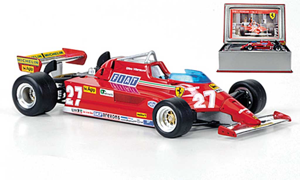 Ferrari 126 1981 1/43 IXO 1981 C2 No. 27 G.Villeneuve GP Monaco modelauto