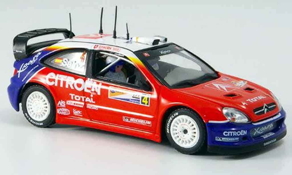 Citroen Xsara WRC 2004 1/43 Vitesse WRC 2004 sieger zilverine sainz modelauto