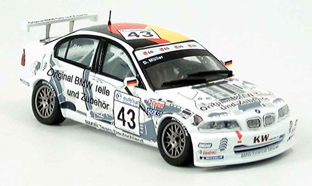 Bmw 320 E46 1/43 Spark E46 i 3er No. 43 Dirk Muller ETCC 2002 modelauto