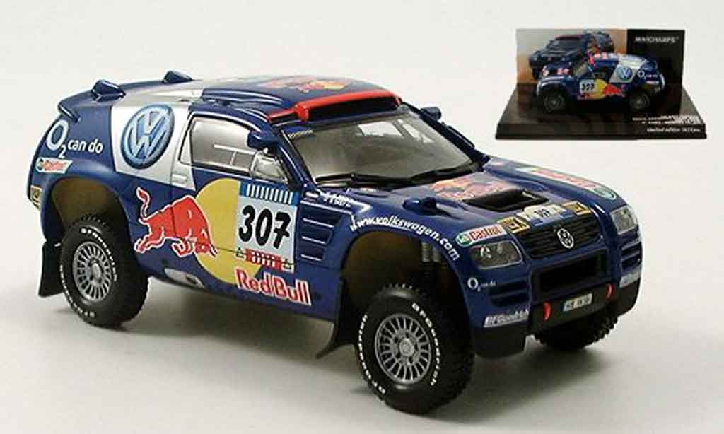 Volkswagen Touareg 1/43 Minichamps rallye dakar saby perin 2005 modelauto