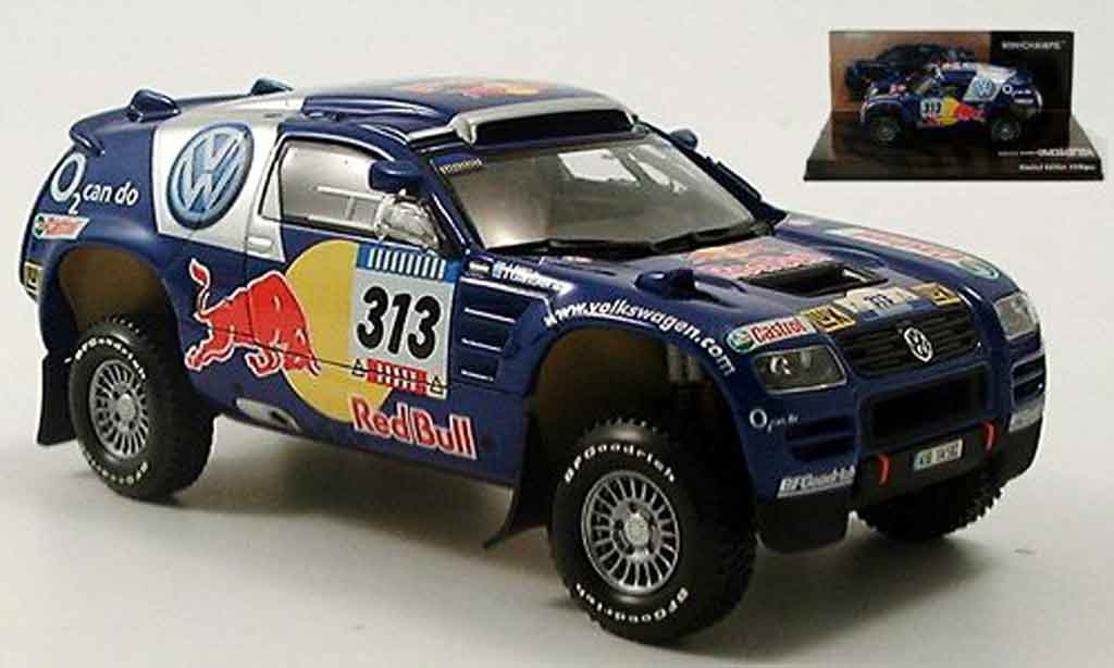 Volkswagen Touareg 1/43 Minichamps rallye dakar kankkunen repo 2005 modelauto